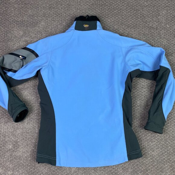 Vintage Mountain Hardwear Gore Windstopper Jacket Soft Shell Women's Sz 8 Blue - Picture 14 of 16